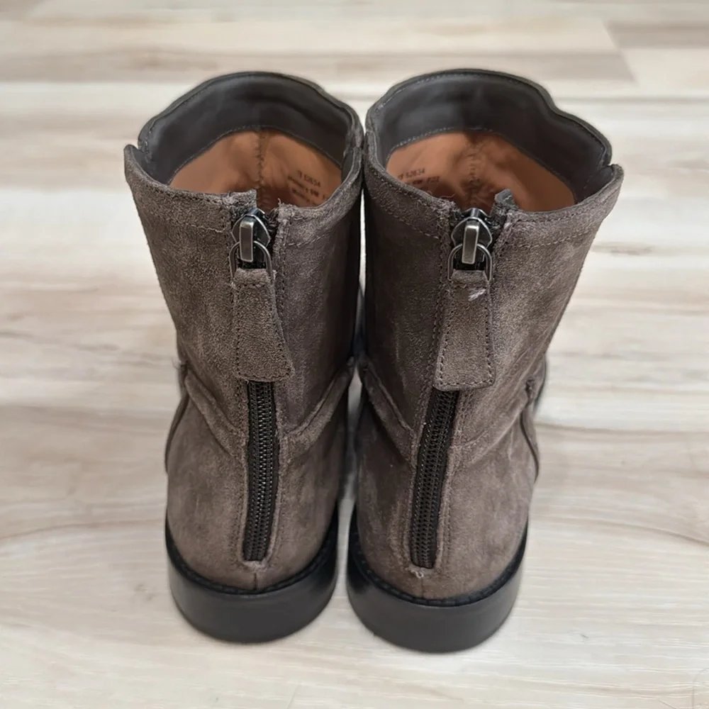 Johnston & Murphy Darby Back-Zip Bootie In Gray - Picture 4 of 9